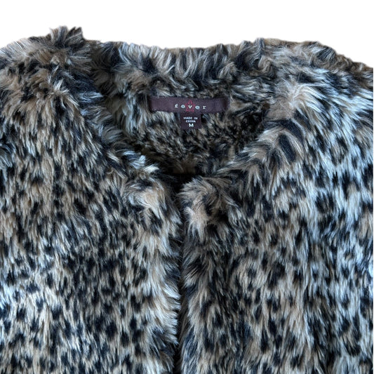 Vintage Cheetah Faux Fur Short Sleeve