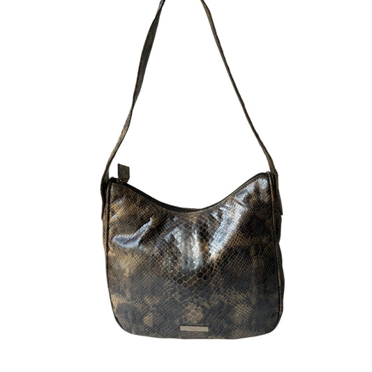 Desmo Italian Leather Snake Print Purse