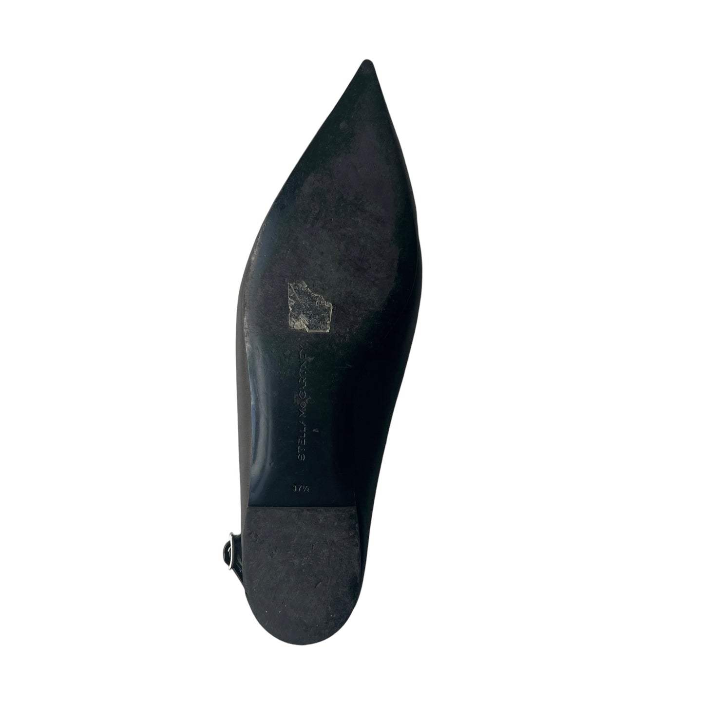Stella McCartney Pointed Toe Zipper Slingback Flats