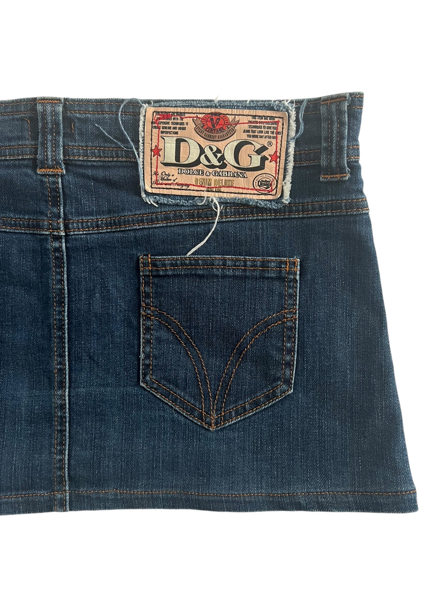 Dolce & Gabbana Denim Micro Mini Skirt