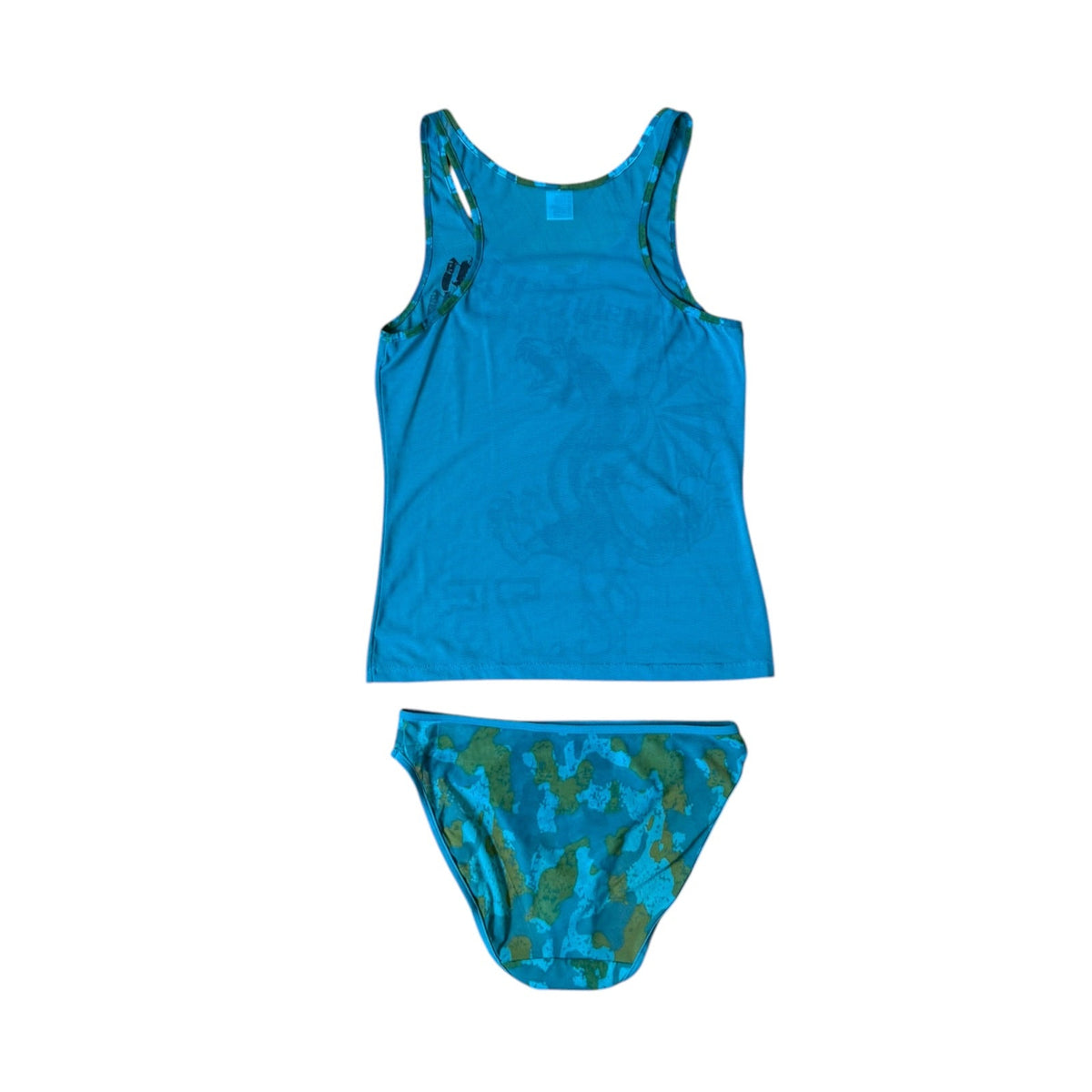 Vintage Y2K Teal Mesh Set