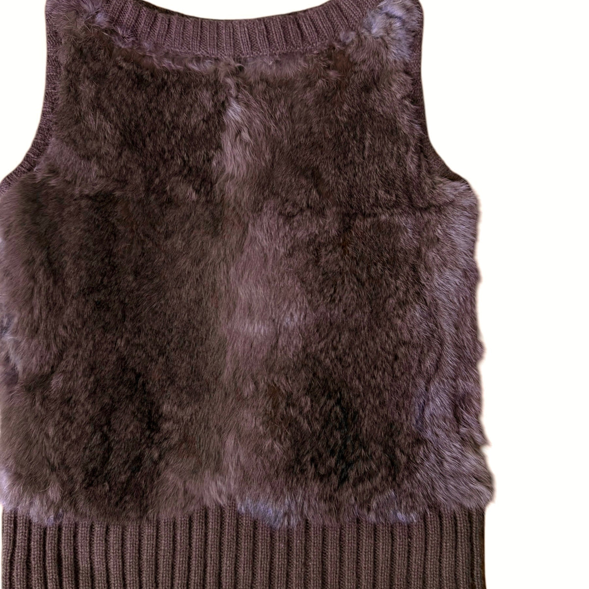 Vintage Fur Sweater Vest
