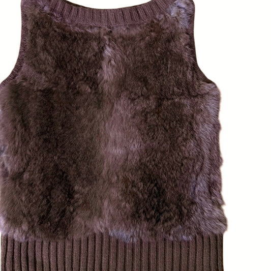 Vintage Fur Sweater Vest