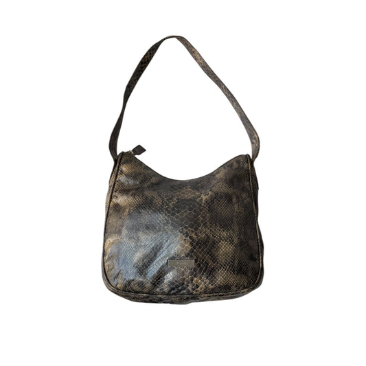 Desmo Italian Leather Snake Print Purse
