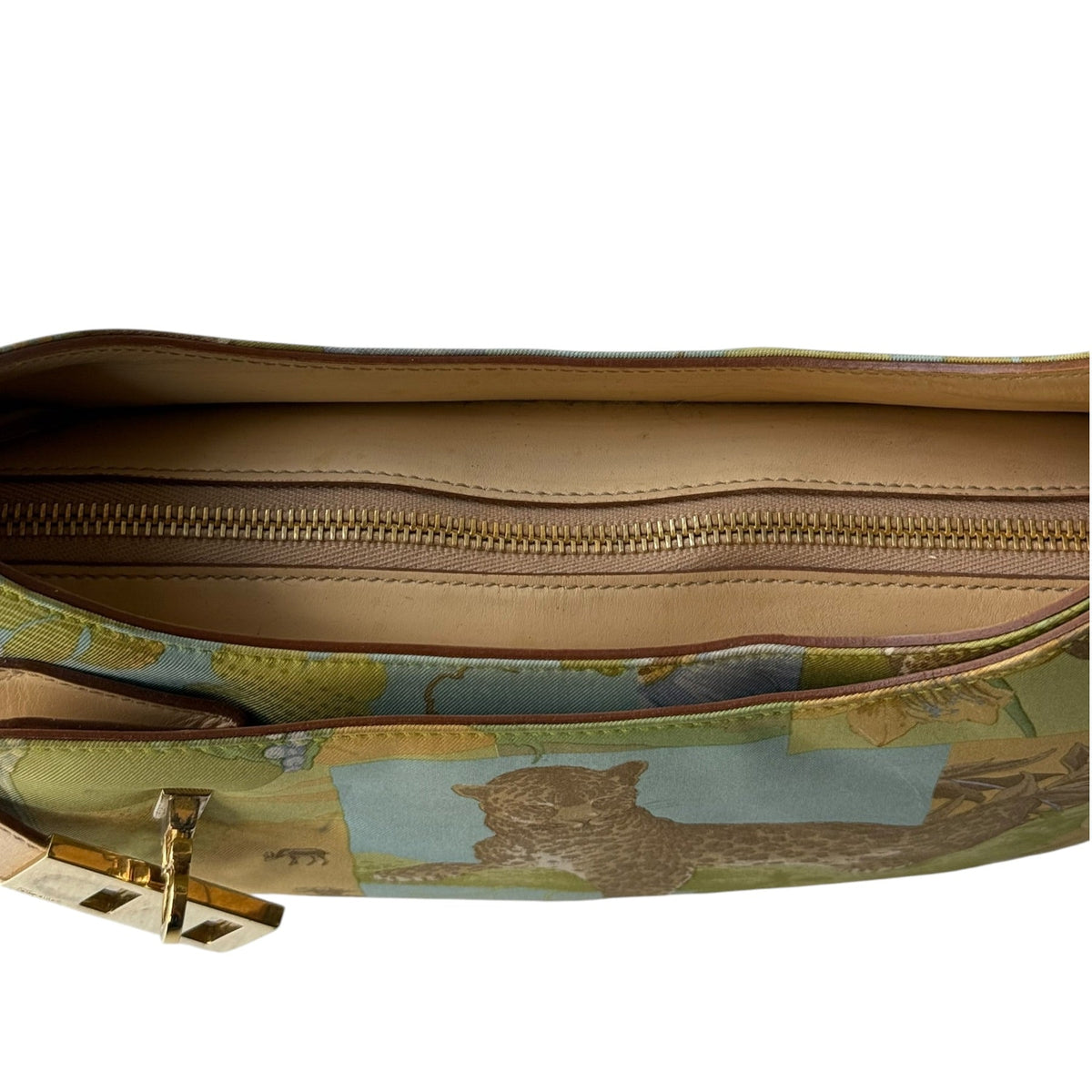 Salvatore Ferragamo Jungle Leopard Gancio Shoulder Bag
