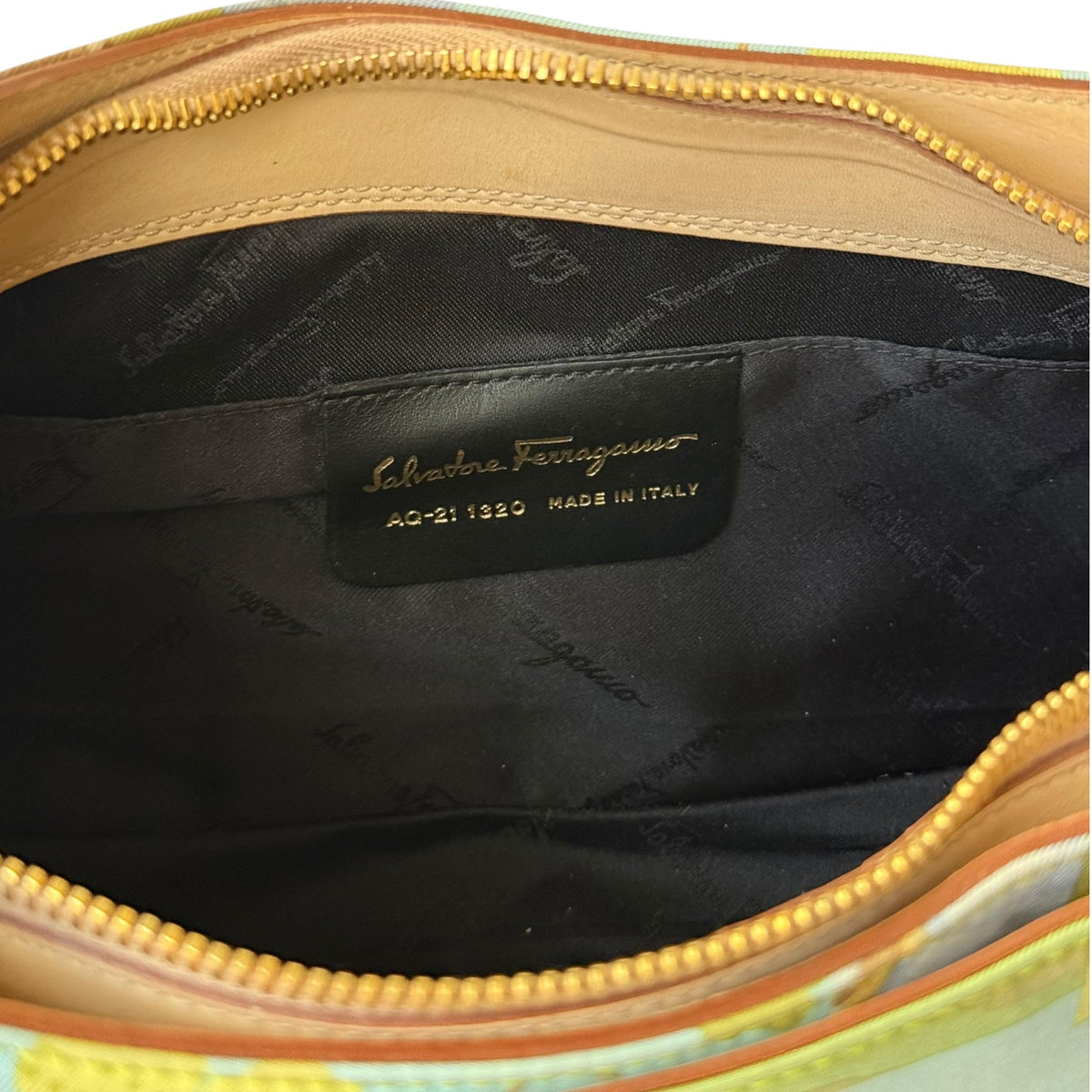 Salvatore Ferragamo Jungle Leopard Gancio Shoulder Bag