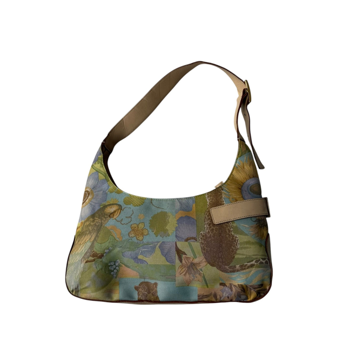 Salvatore Ferragamo Jungle Leopard Gancio Shoulder Bag