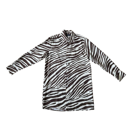Cynthia Rowley Zebra Button Down Dress