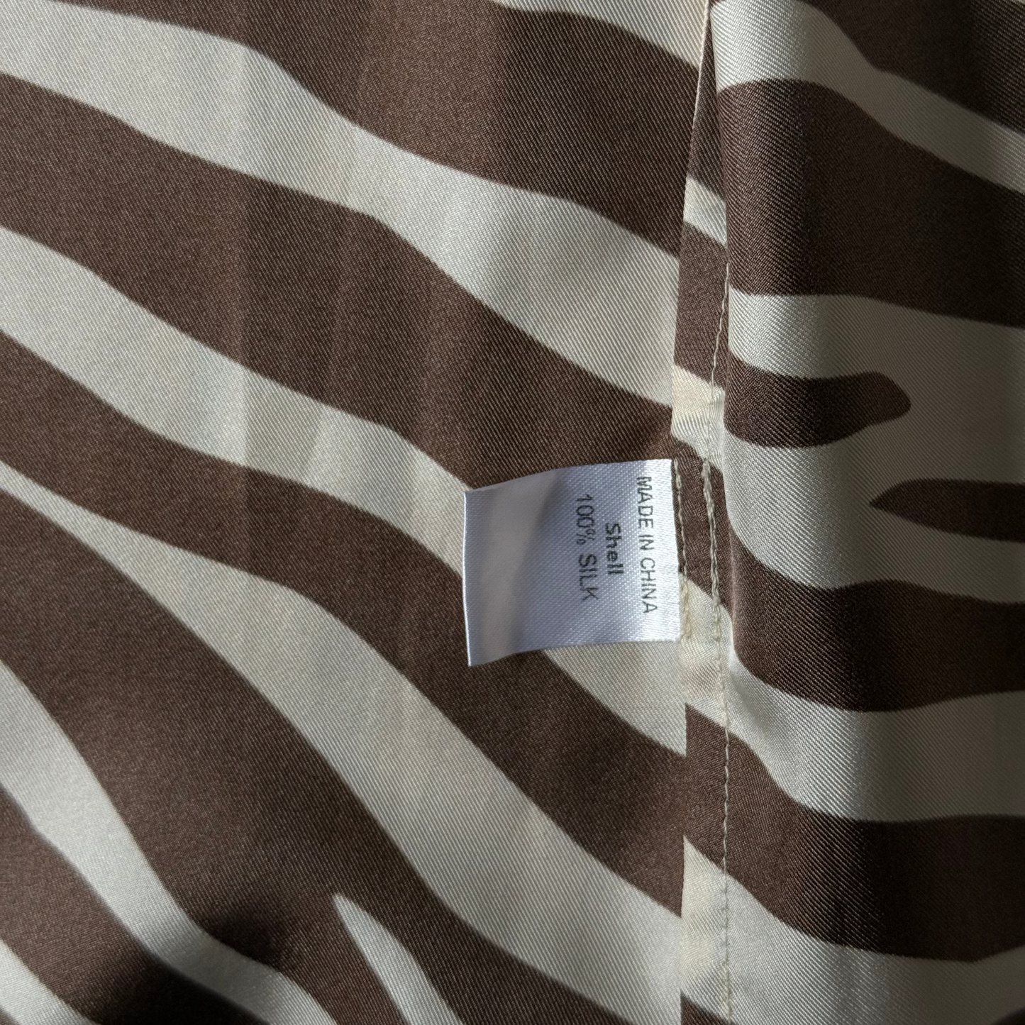 Cynthia Rowley Zebra Button Down Dress