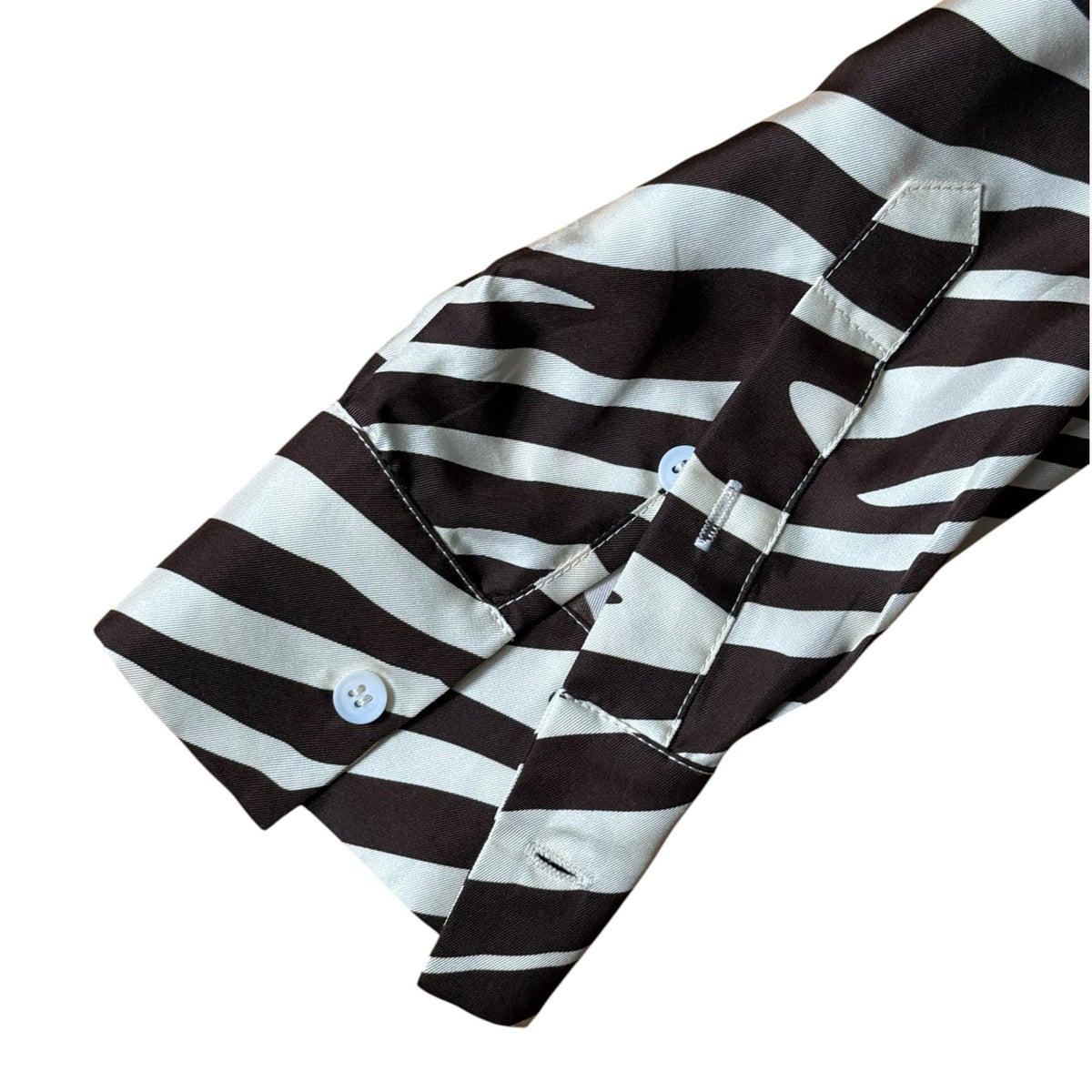 Cynthia Rowley Zebra Button Down Dress