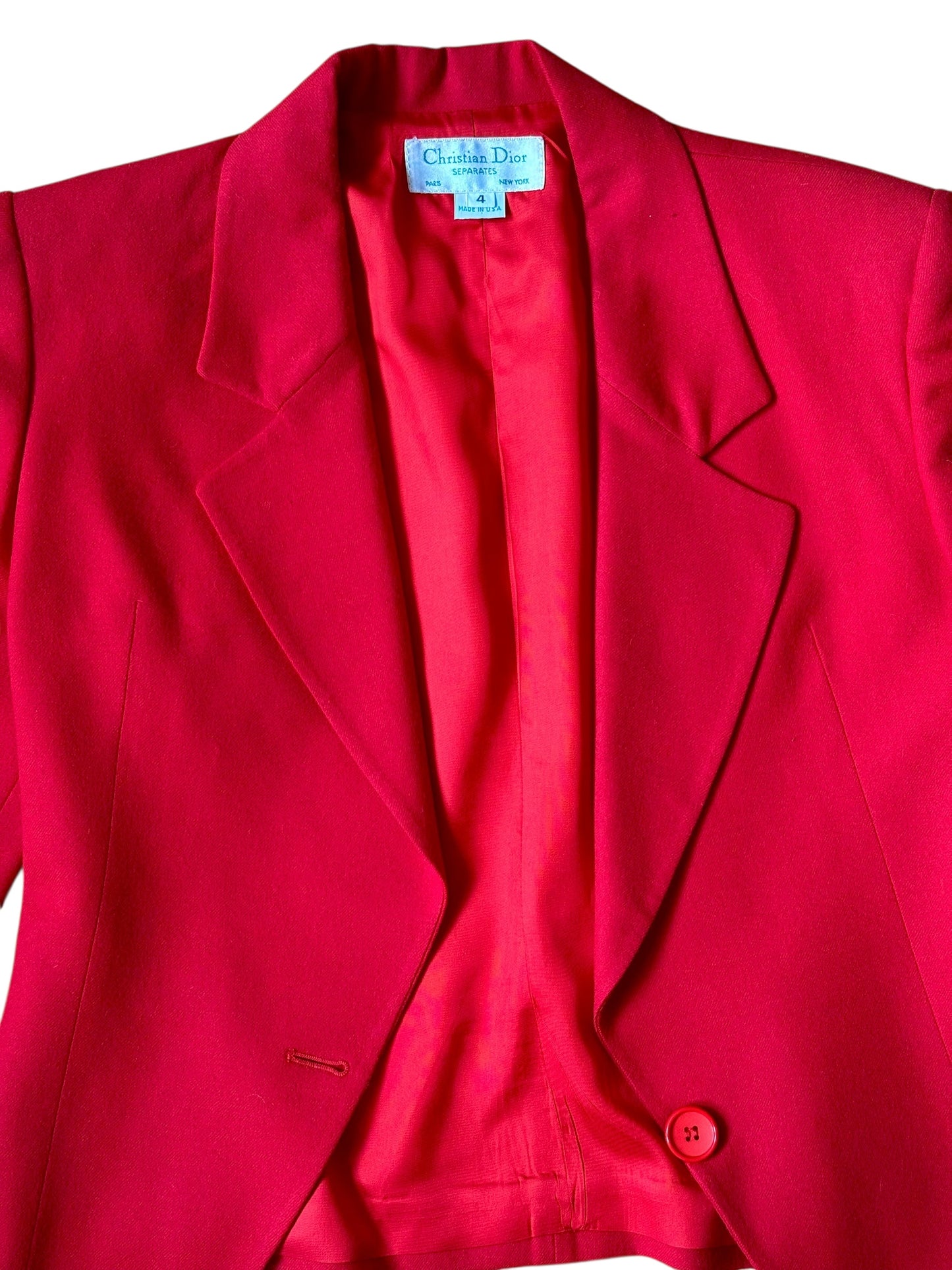 Christian Dior Red Blazer