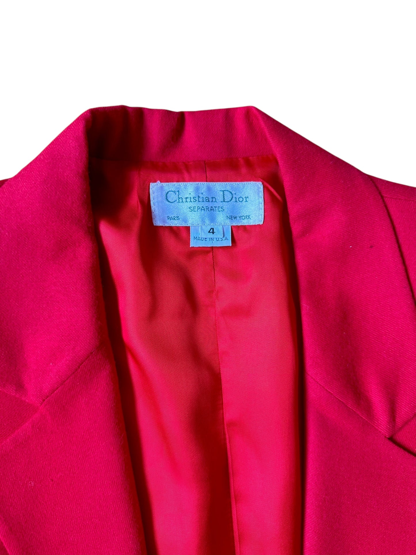 Christian Dior Red Blazer