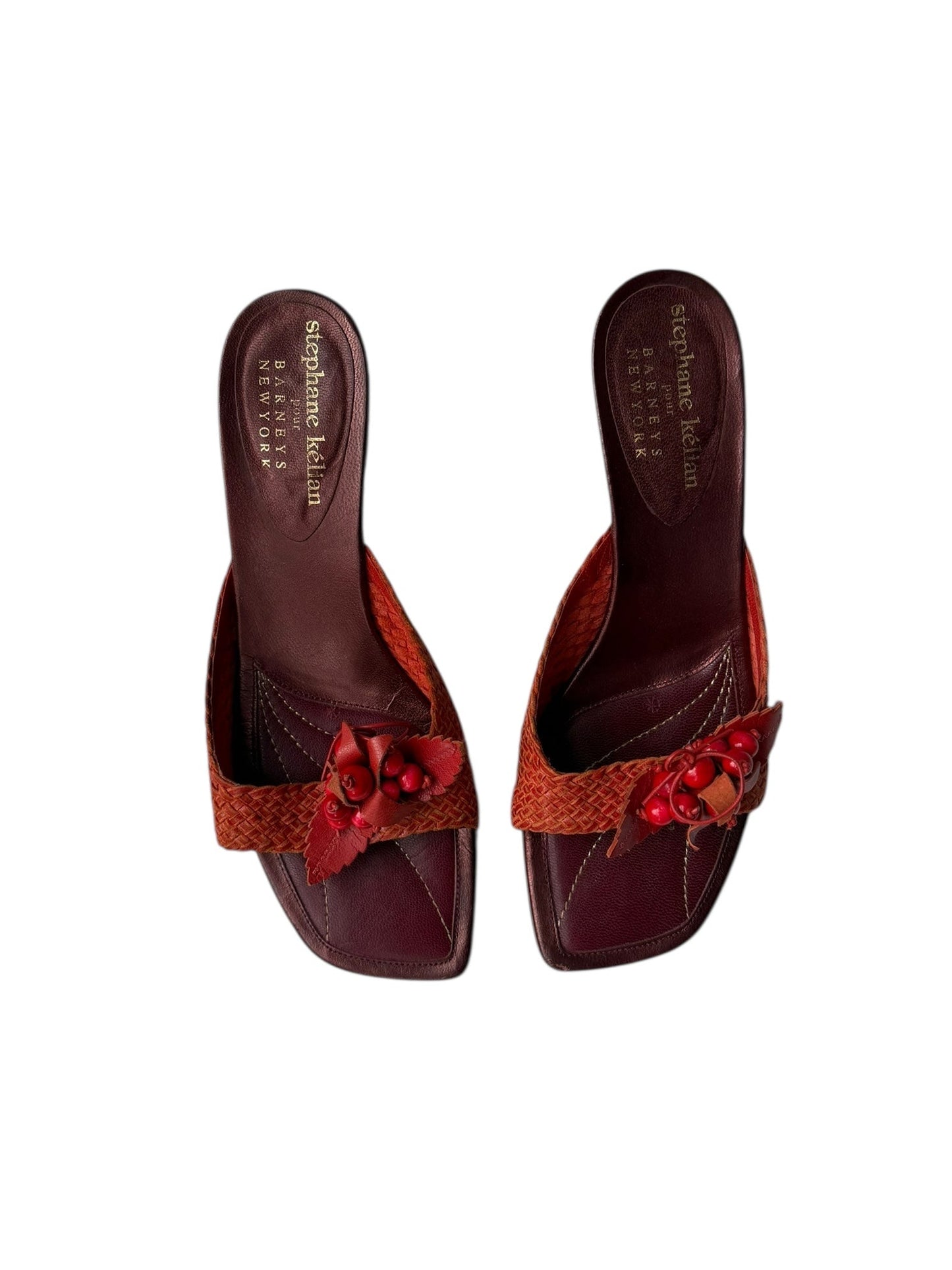 Stephane Kelian Woven Berries Sandal Heels