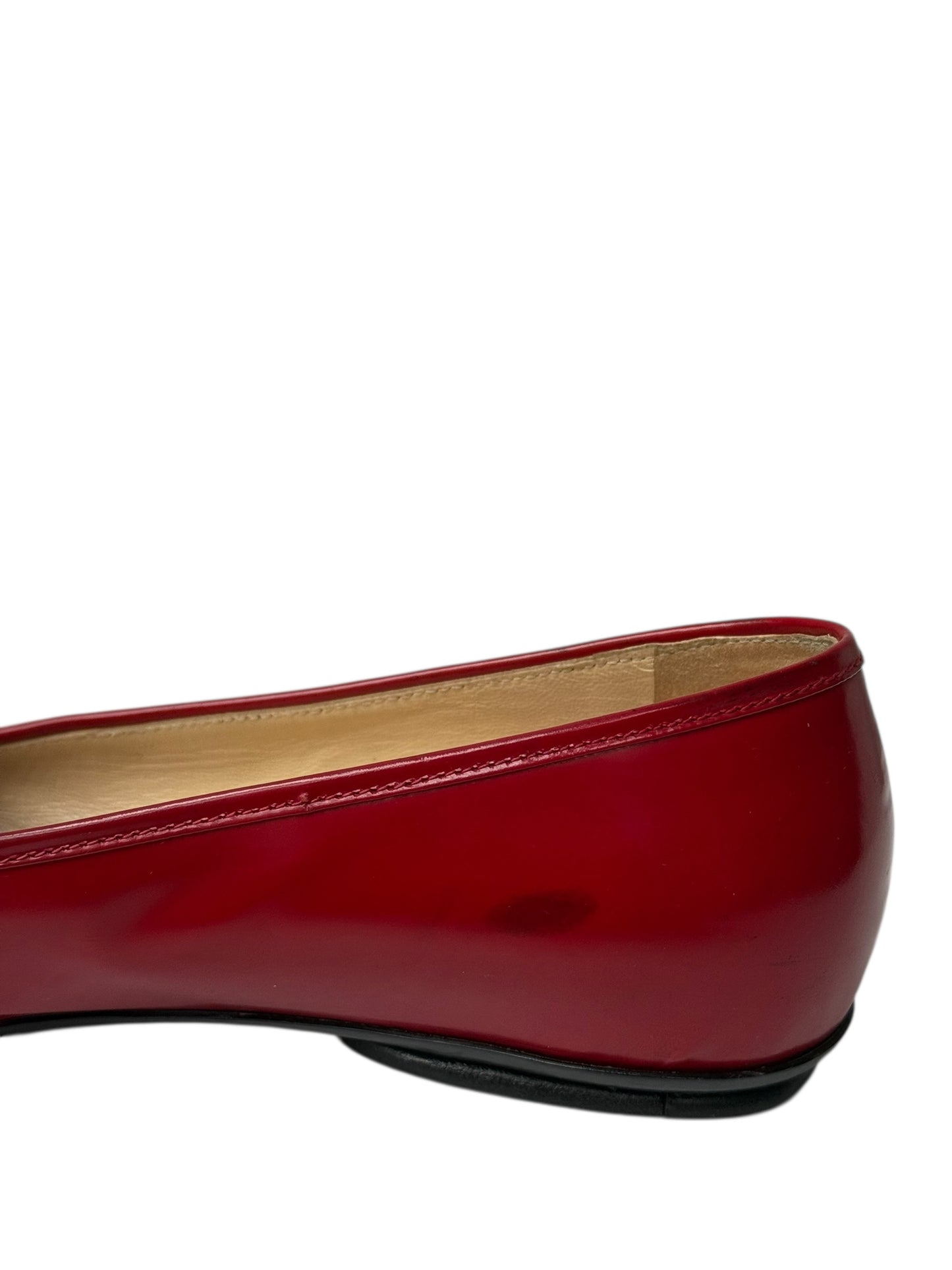 Prada Red Leather Loafers