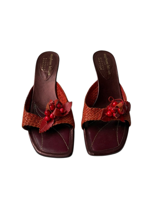 Stephane Kelian Woven Berries Sandal Heels