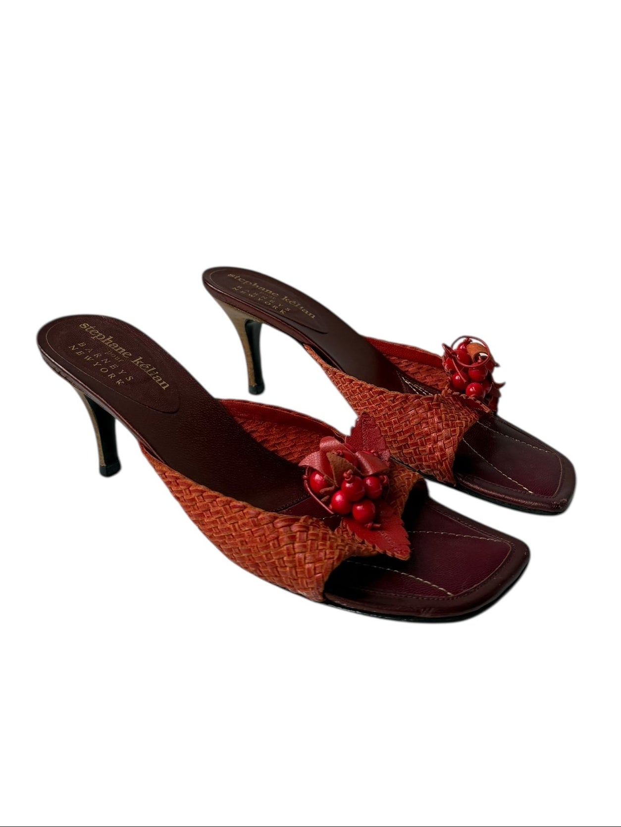 Stephane Kelian Woven Berries Sandal Heels
