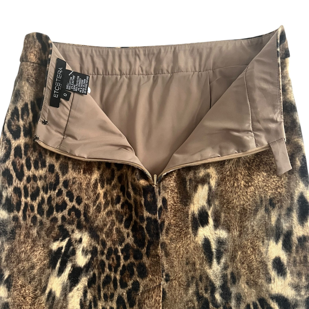 Vintage Leopard Print Skirt