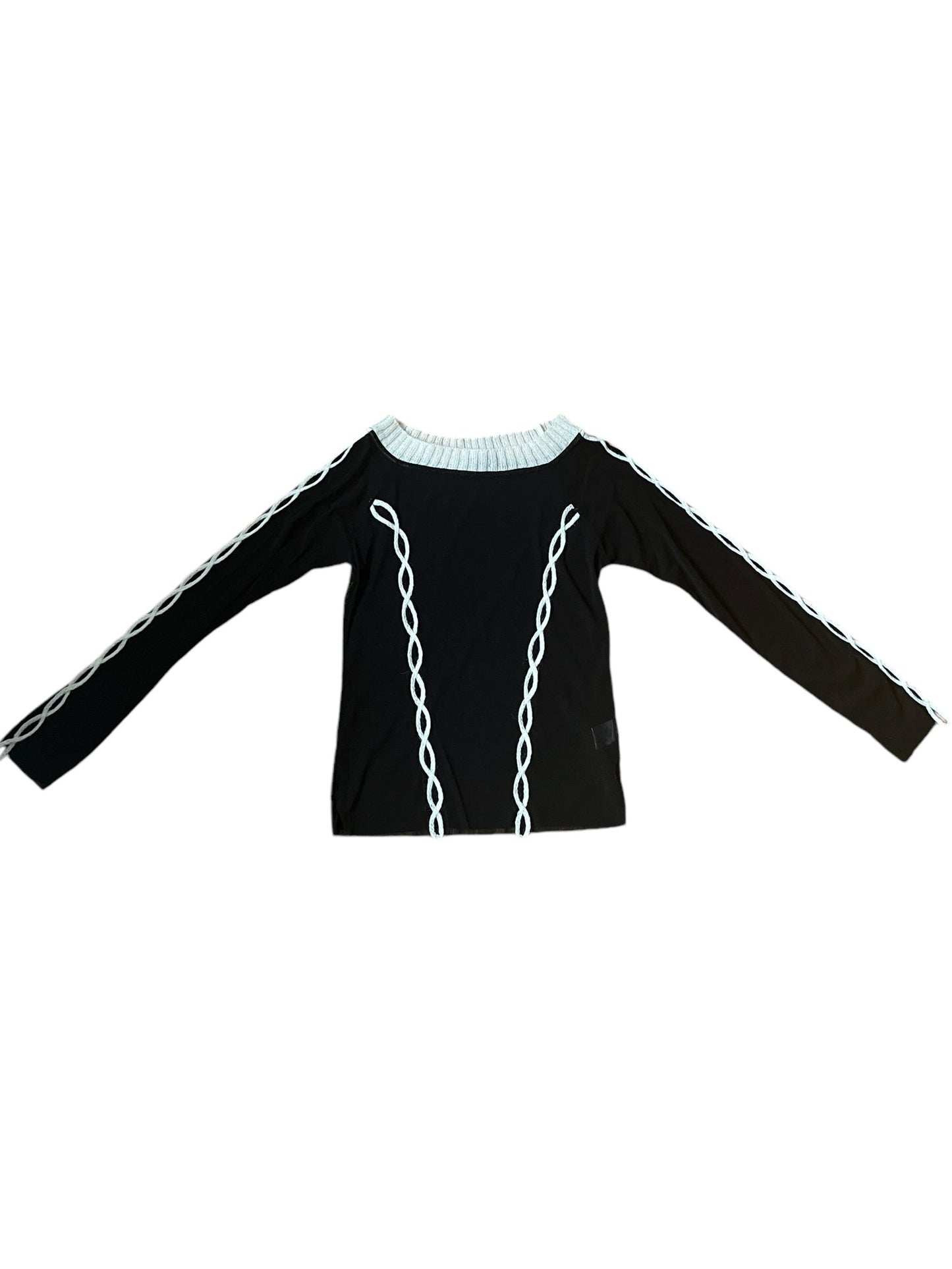 Vintage Mesh Long Sleeve w/ Knit Detailing