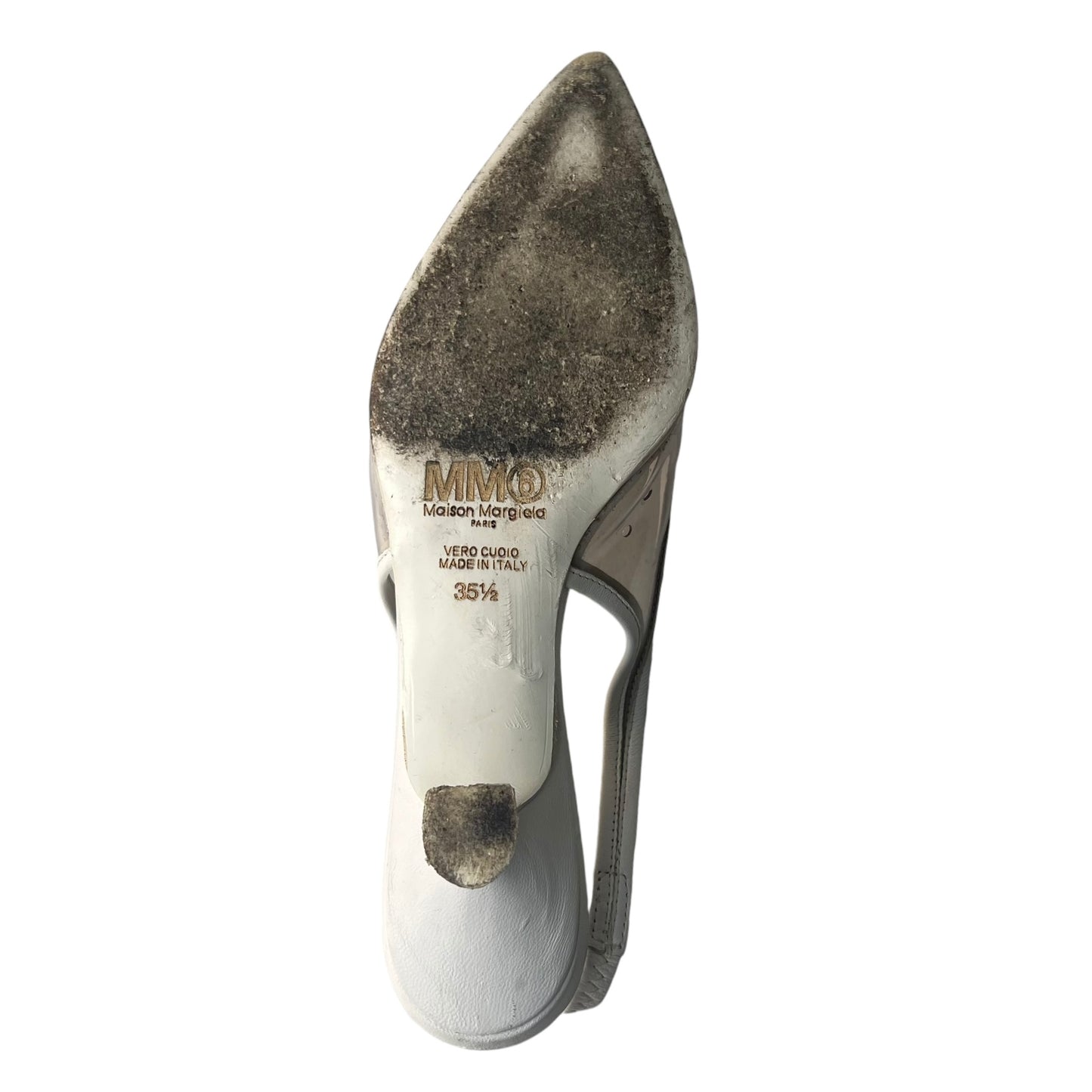 Maison Margiela Clear Slingback Kitten Heels