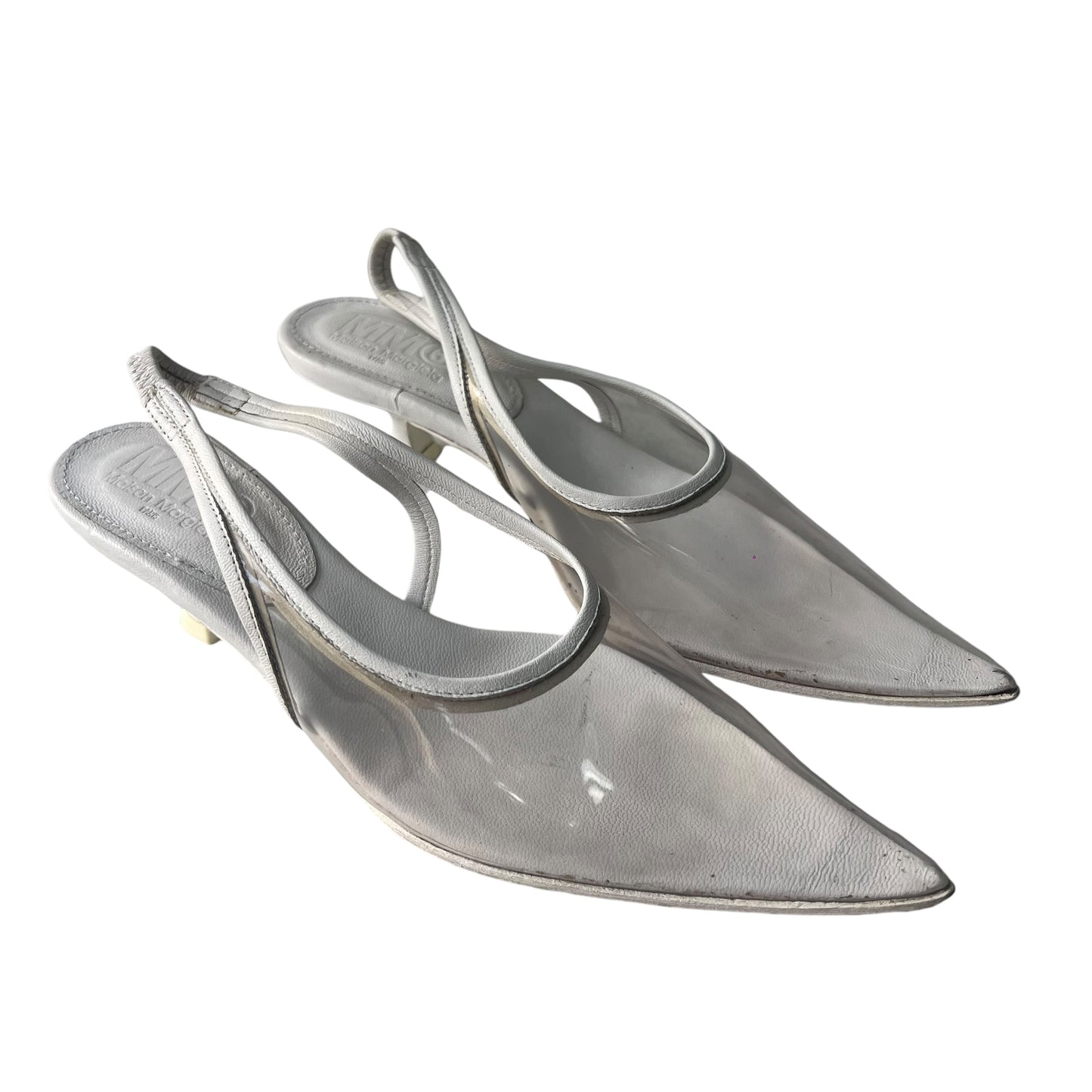 Maison Margiela Clear Slingback Kitten Heels