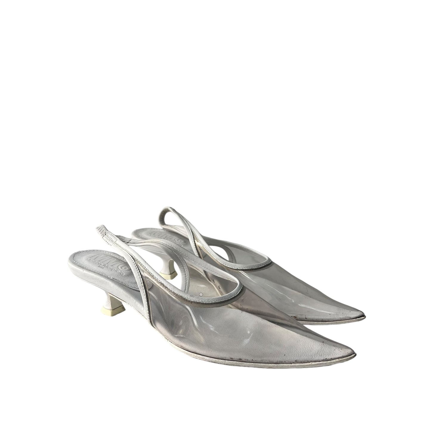 Maison Margiela Clear Slingback Kitten Heels