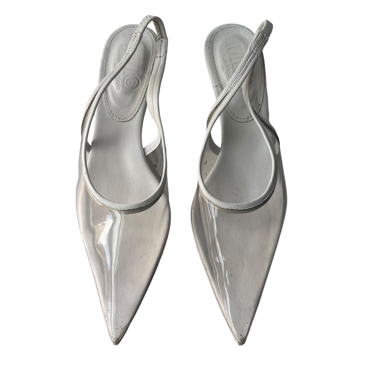 Maison Margiela Clear Slingback Kitten Heels