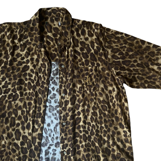 Ralph Lauren Cheetah Print Button Down