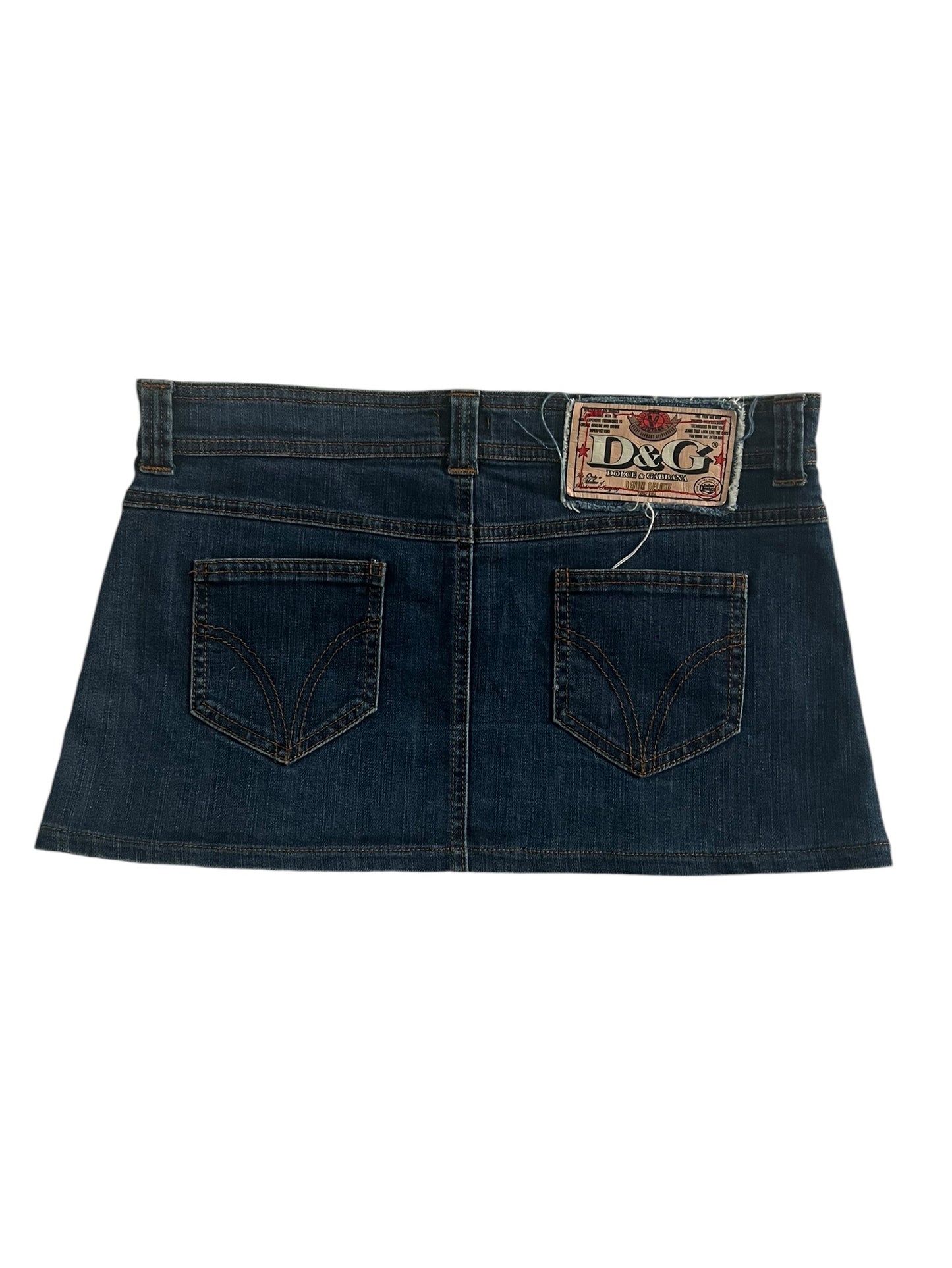 Dolce & Gabbana Denim Micro Mini Skirt