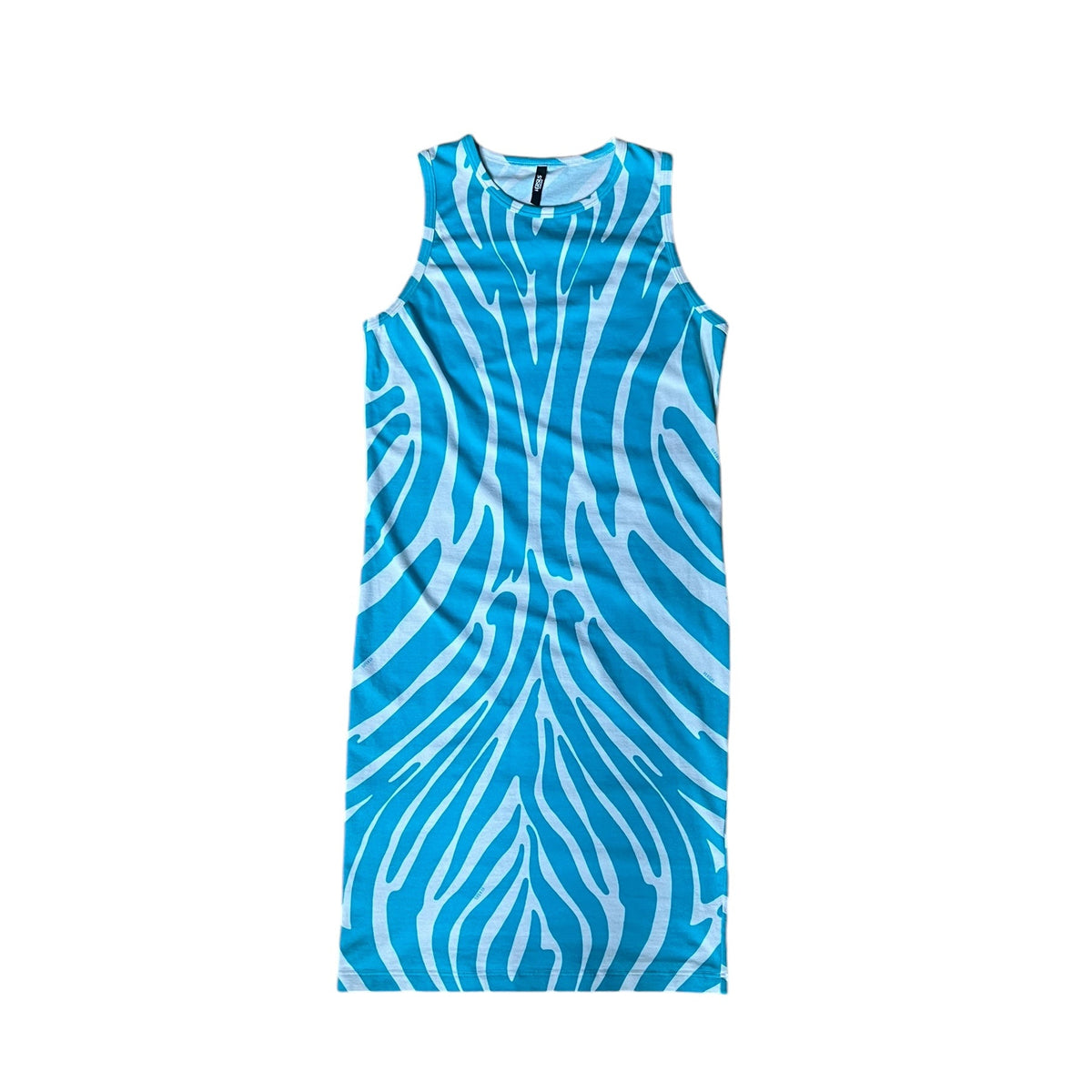 Versus by Versace Blue Zebra Dress
