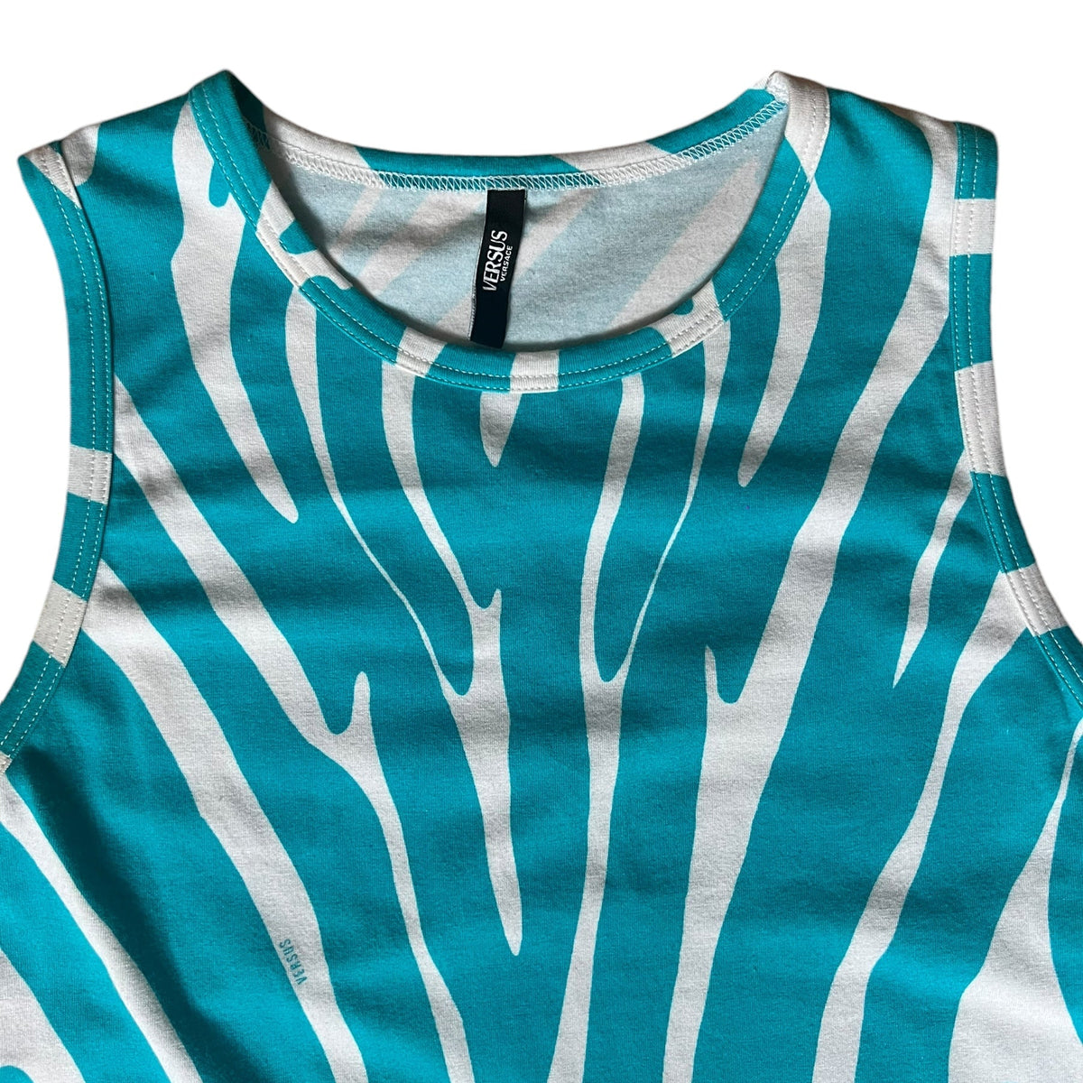 Versus by Versace Blue Zebra Dress